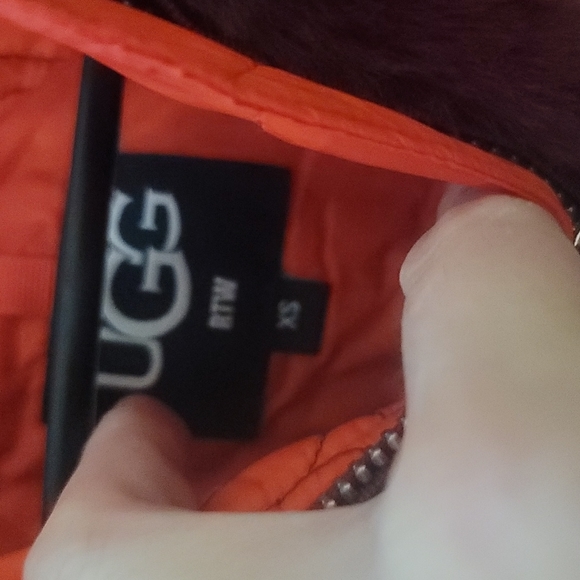 UGG Bomber Jacket in Red and Purple - Picture 2 of 8